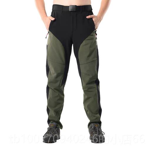 高档秋冬季骑行裤加绒厚男防风厚绒防水衣服加保暖抓登山自行加车