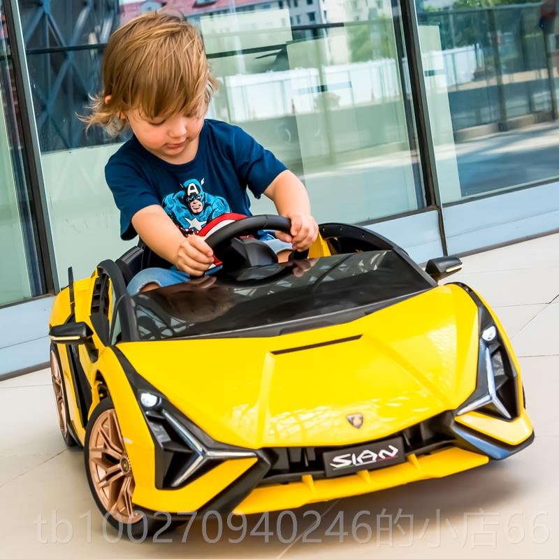 高档兰博基尼人儿童电动车四轮汽车男具孩女孩宝宝童车小孩儿可坐