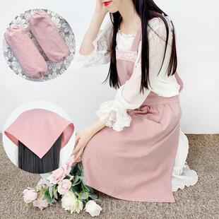 高档美甲围裙家用厨花房店时尚纯季棉定制log女o可爱2024新款夏薄