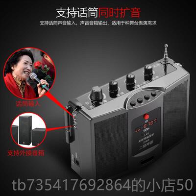 正品圣大韵 3v06.24G无线扩音器二胡乐器助手功率音响伴奏扩音机