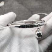 正品 足银999纯银古法传承镯小女手工定制简约时尚 刻字众设网计红