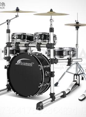 正品sa静naAs架子鼓便携式音鼓面双鼓成人儿童初学练习考级爵士鼓