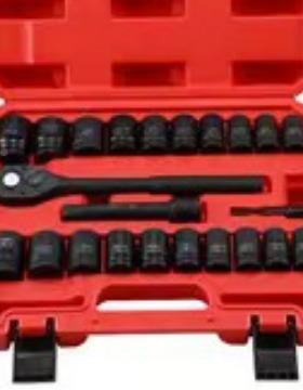 组1/2寸23件气动XTT套筒全套套装TD长短套筒风动套筒23PS小风炮套