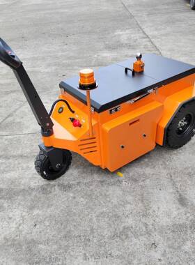 0挂吨步小行式电CHF动牵引车拖车1牵引头半挂拖车同轨迹平板车搬