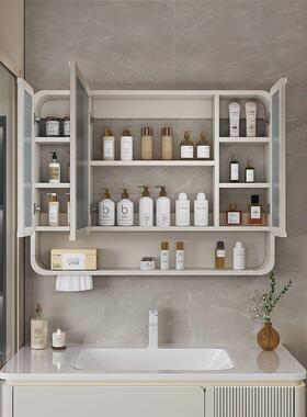 空铝加厚圆弧太浴室镜柜智灯能734光间镜子卫生储物l3y