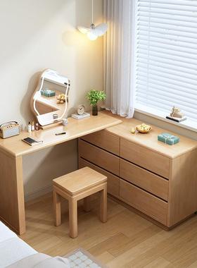 木梳妆台2实02卧4新款新中式小户型可室化妆桌斗柜IPN一体伸缩床