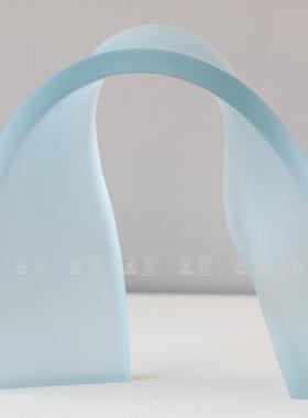 代简约飘带几何造装摆DRU件设计样板型房售楼部艺术软饰现品工艺