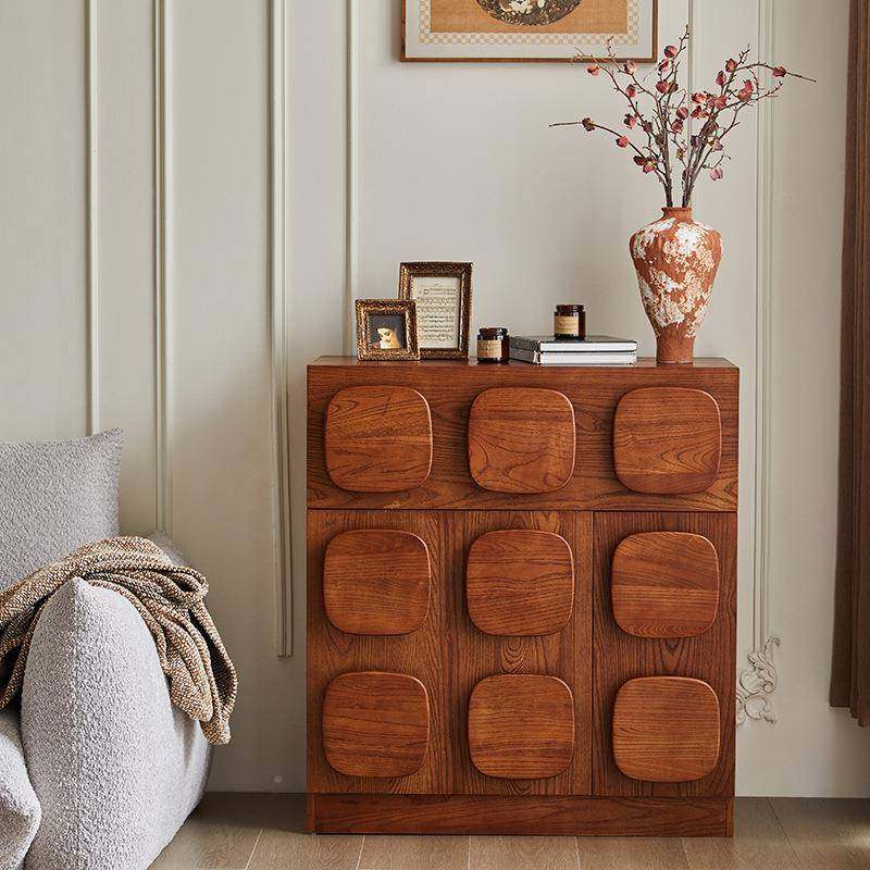 组复古实木斗柜合FNX用客柜厅设计家师创意储物卧室床头中古风餐,鲜花速递/花卉仿真/绿植园艺,其它园艺用品,淘宝优惠券,粉丝福利购,淘宝优惠卷