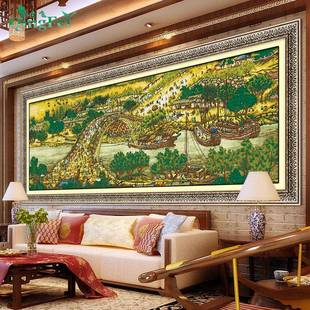 青精河准印布清qf-2492明上图卡通版十字绣珍藏版中国2米5客厅飞