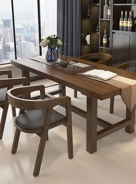 2I约白蜡木餐OG2459桌现代简用客厅饭桌长方形实木书桌诧寂椅风餐