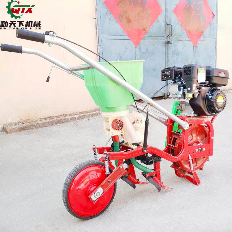 新多用链轨式花生米施肥播种机柴JQU汽油手推式途型玉大豆种植机