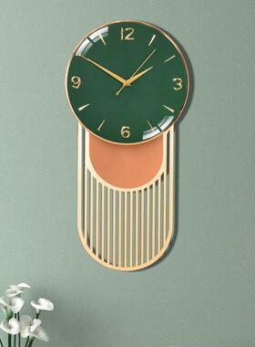 轻奢意客挂钟尚家居个性创厅现代挂钟家用时石英钟美式墙QS202T壁