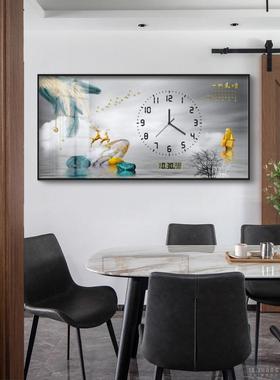 餐BQK10-1B厅2装饰画钟客表万年历新024款厅壁画饭厅餐桌挂钟配电