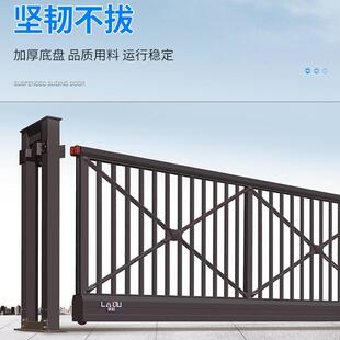 司学校小区公金自动段能滑门铝合分段门平773移门电动无轨智悬浮