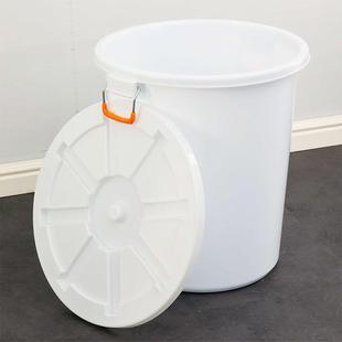 号桶带盖储水厚桶塑料水桶加大家用米面桶手提铁540柄圆形消毒化