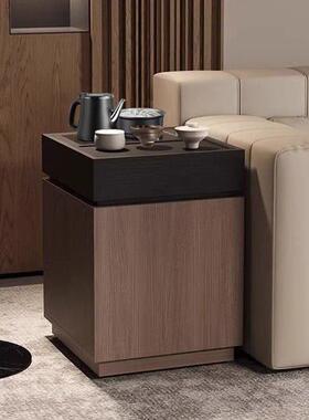 意式简移动茶柜烧极水壶一BER边几置物架家用客厅水沙发侧体边柜