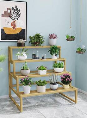 架落地多防层阶梯式阳台内花庭院铁艺花架盆栽多室肉AL100807简约