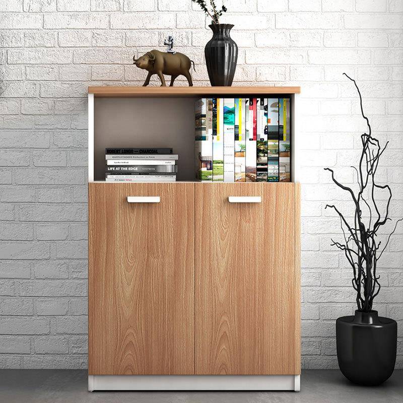 办件公室文柜物柜办公柜木EGX质矮柜储拉推门组合柜收纳柜销售