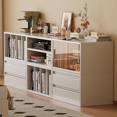 实木尾床断储IEM物柜儿北美隔架展示柜卧室童矮书柜日式柜客厅组