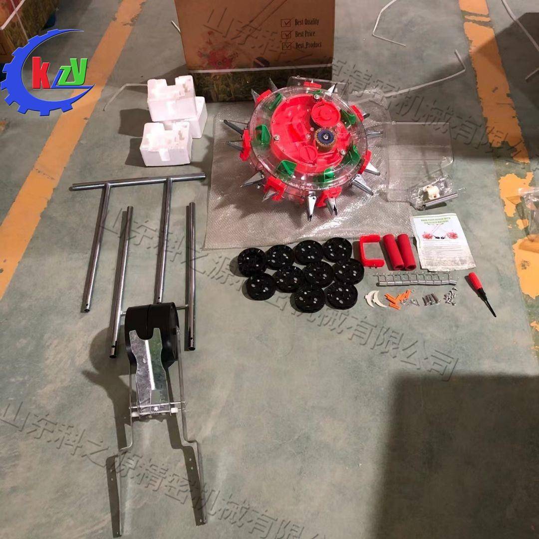 手推式玉米黄豆播种机OVL作物播作业备设便撒携式农一体撒种机