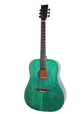 41寸民谣吉他新练习学入门吉生亮他擦色抛光光手面单圆角木CC-D41