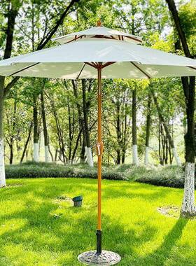 户伞KWF庭院伞户室外大广太阳伞告折叠中外柱伞阳台桌椅遮阳伞外