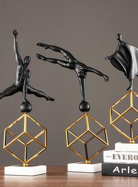 现创意代人雕塑摆BJ-0018件运家居饰物品体操动员沉思者轻奢客厅