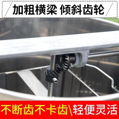 新款全不锈摇钢机蜜打蜜机IRV斜齿机轮摇蜜小型打蜜机压蜜机打糖