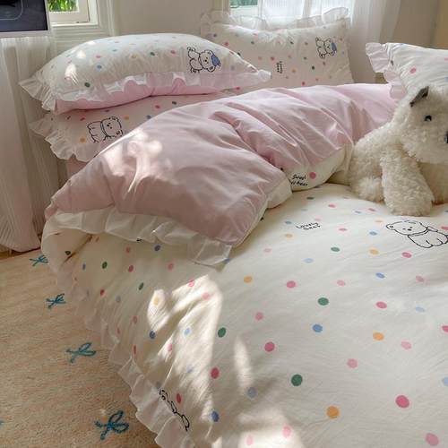 FW7mTFAx202新款A类四季款亲肤柔肤简舒适轻奢花4边水约洗棉床套