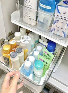 R6936架5H下水槽置物储架抽屉卫生间收纳架分层洗式手台下双层物