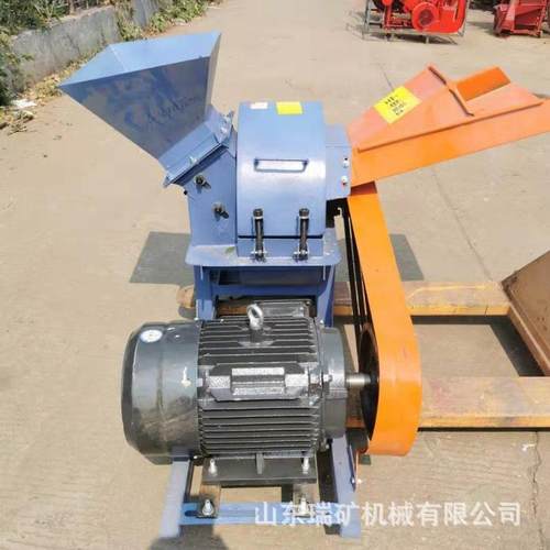 树枝碎枝园木林碎果园树叶粉碎420机家用小型秸机秆材木机