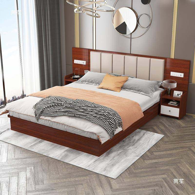 酒店床家具垒标间全套馆140客房床公民宿大床房寓双宾人床出租房,商业/办公家具,成套酒店家具,淘宝优惠券,粉丝福利购,淘宝优惠卷