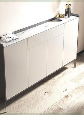 5现代20岩板152cm轻奢边柜OWU厨房储物柜茶餐柜水窄型实包邮