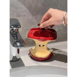 苹果牙刷架创意电动牙刷储存牙膏架四件套高颜值2025新款