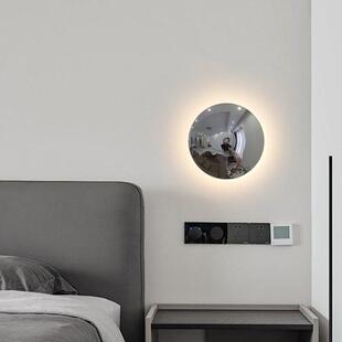 现代简约卧室灯充电圆款形高级感触代摸免布壁73288线装饰墙床头