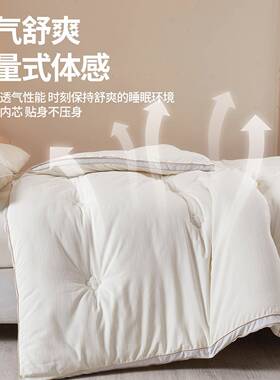 A21类母婴级大豆春纤维被子夏冬被合一子母被二棉被秋被芯被