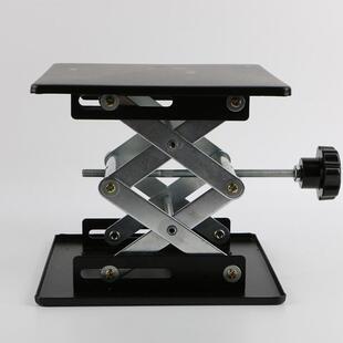 厂家供应降台12实验室升降台微动螺杆型手拧升升降器按需制造