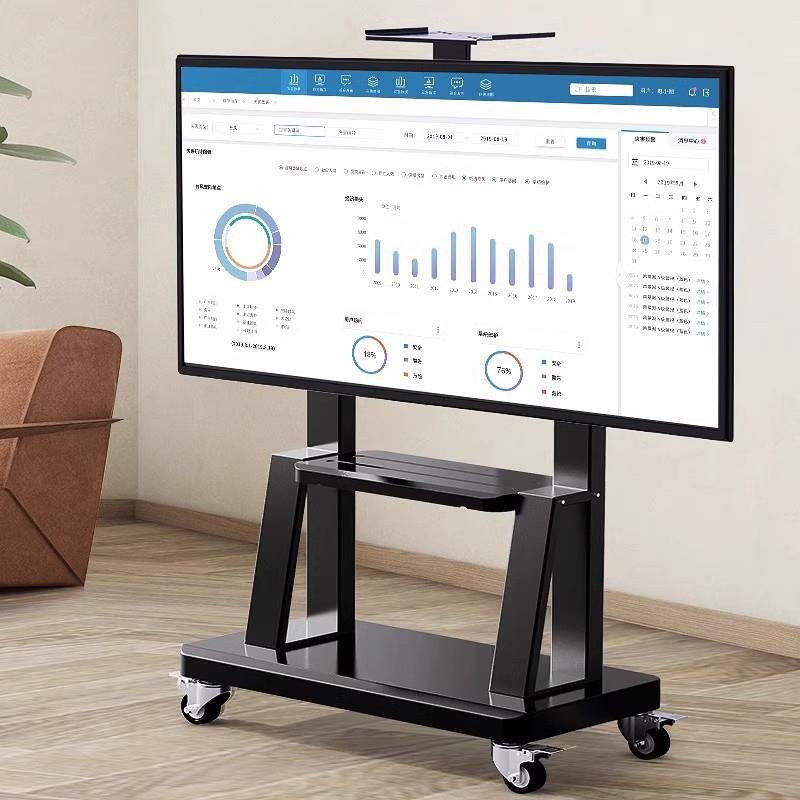 电视落地支架可挂移动型带轮机推车架子适用液晶式电视电视移动一