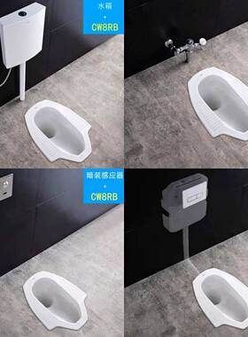 Τ防ОΤ感О蹲222器CW8RB/CW7B蹲坑配便套水箱脚踩应臭工程家用