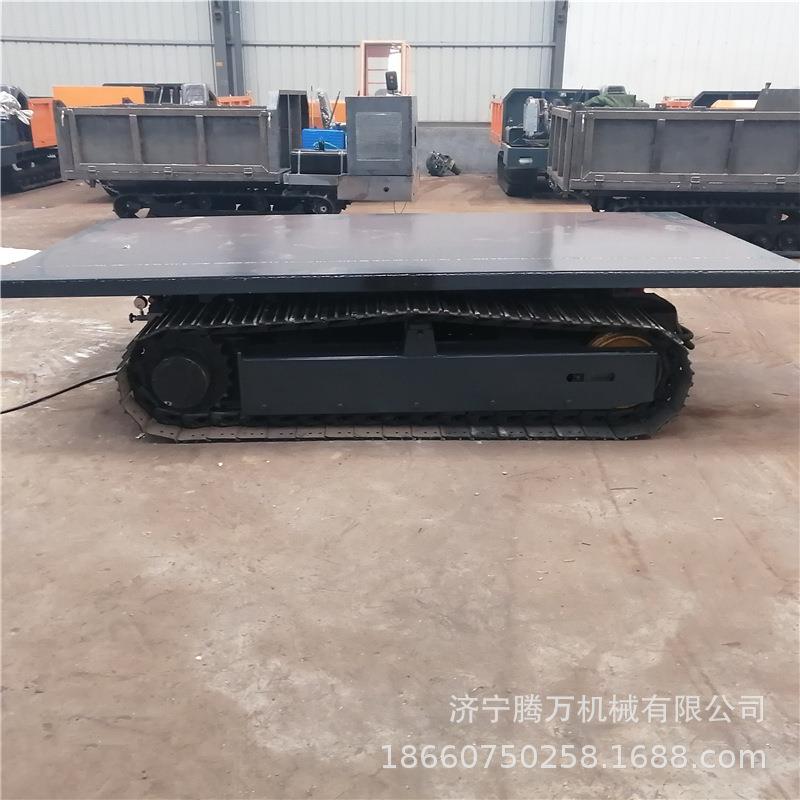 TW-2600电机液压站履带底盘总成上装平板带转盘承载11吨厂家