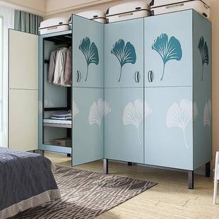 开门式免安装衣折粗叠钢柜无品牌/管加加厚布柜简易衣柜家用卧室