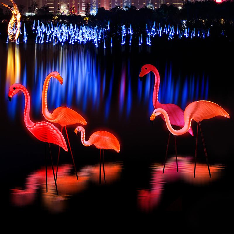 ed火烈鸟型灯l公JG-DW001园庭院水池婚庆布景装景观灯造仿真饰动