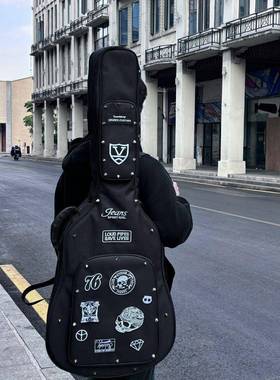 吉他背带民谣木他吉他电吉贝斯古典个性SED卡通吉背带吉带他针他