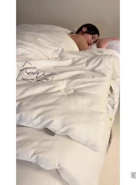 202秋冬新款全棉纯棉PSTA类60支大0提丝花20%5桑蚕1%大豆纤维被子