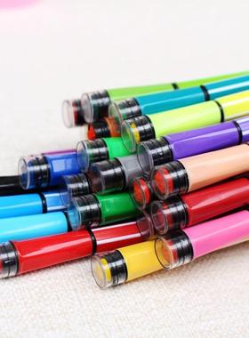 166初晨125184色筒装印225章水彩笔术绘2画美螺纹六角笔杆水彩笔