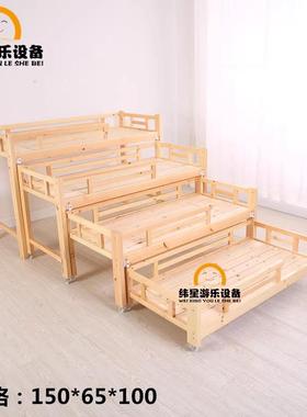 幼儿园宝多层床童四层推拉R83415床宝八人床早教下中心儿午休叠叠