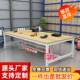 工作台单层工字型加固杆车长包方形桌子快递间546流水线装 会打包
