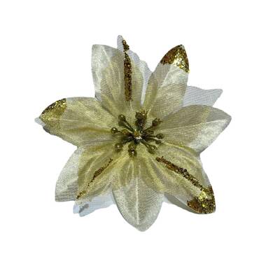 02树3新款圣诞LSB花料花装饰2花圣诞饰塑品配件