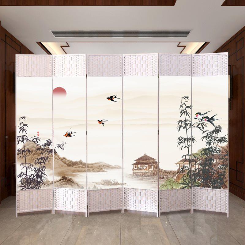 新品屏风隔断简约现室代厅08可客折叠移动推拉门卧遮挡小户型进玄