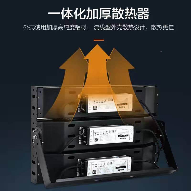 LED泛光灯5招0WOMLSD-50智能G控制25400W鳍片模组隧道灯1000W高杆